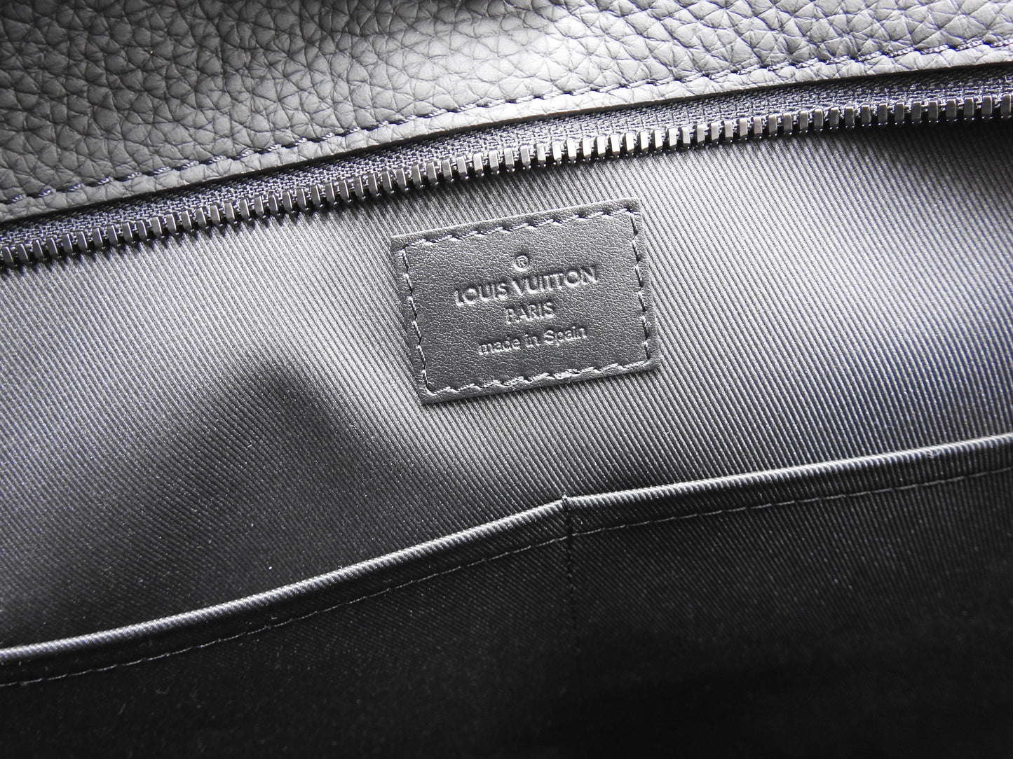 LOUIS VUITTON Taurillon Monogram Christopher Tote Bag Black M58479