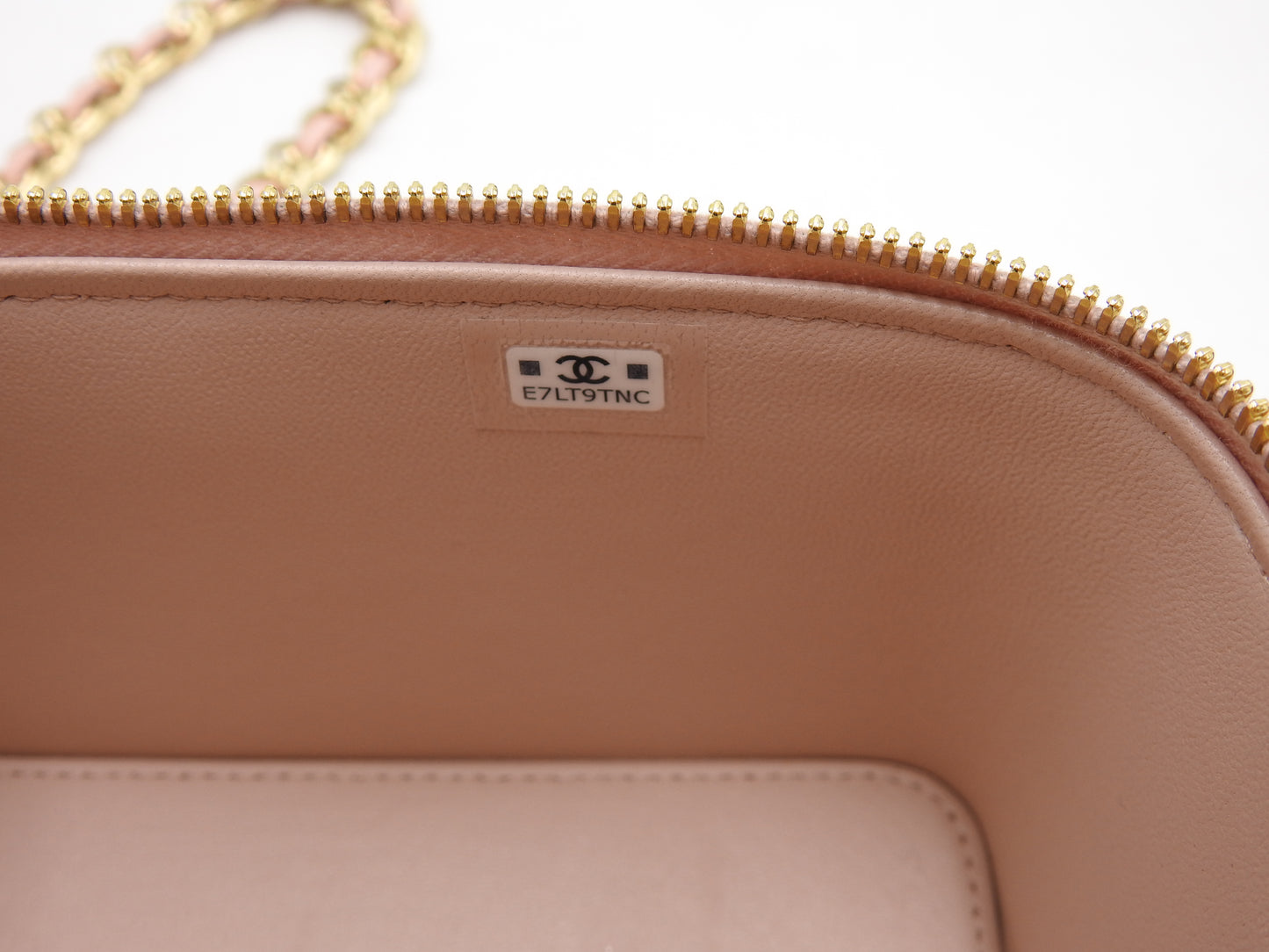 CHANEL CC Matelasse Top Handle 2way Small Chain Vanity Bag Lambskin Pink