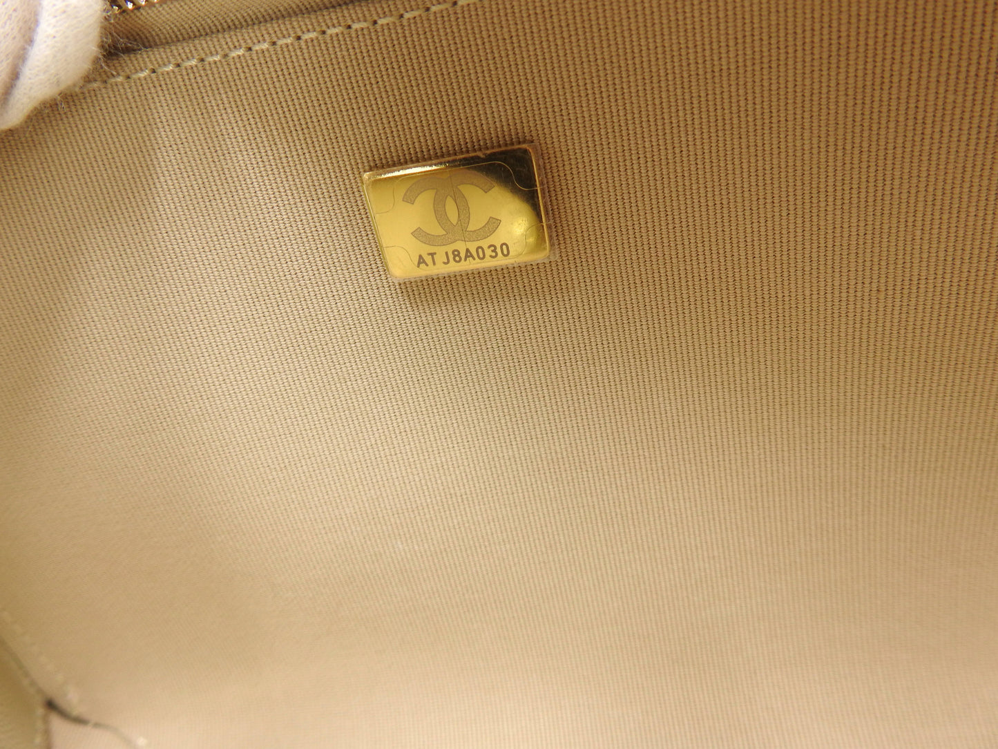CHANEL Mini Flap Chain Shoulder Bag Lambskin Metallic Silver Pink AS3002