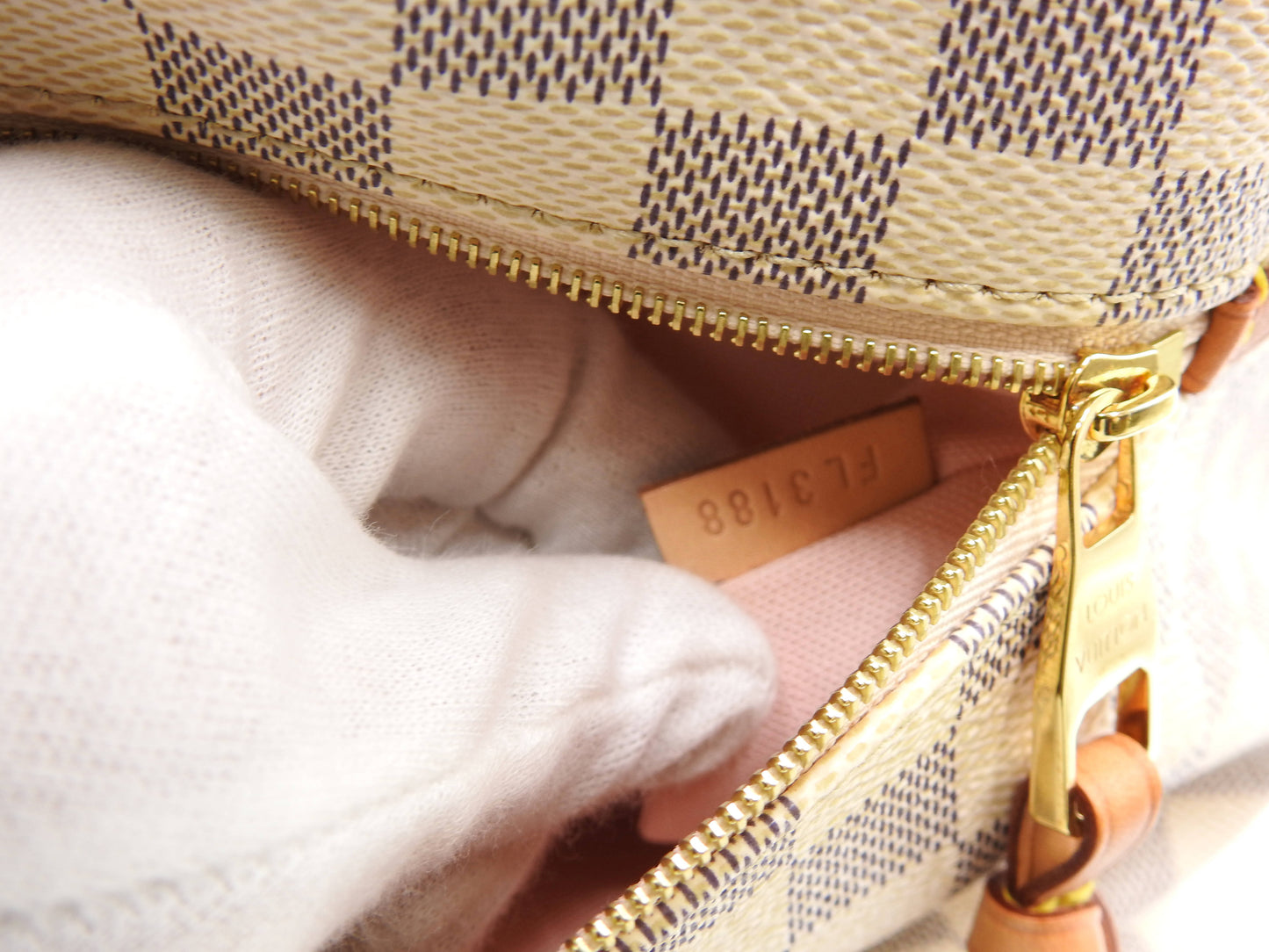 LOUIS VUITTON Iena MM Damier Azur Tote Bag Shoulder Bag Canvas N44040