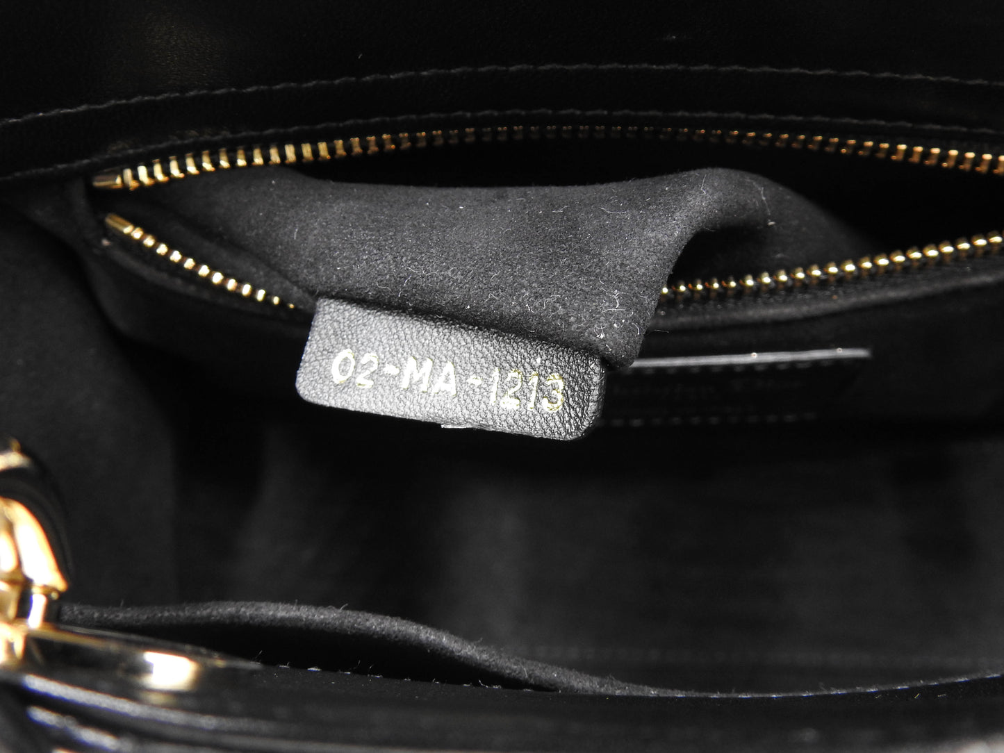 Christian Dior My ABCDIOR Lady Dior Small Studded Cannage Hand Bag Black