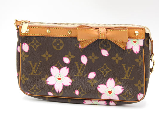 LOUIS VUITTON Monogram Cherry Blossom Pochette Accessories M92006
