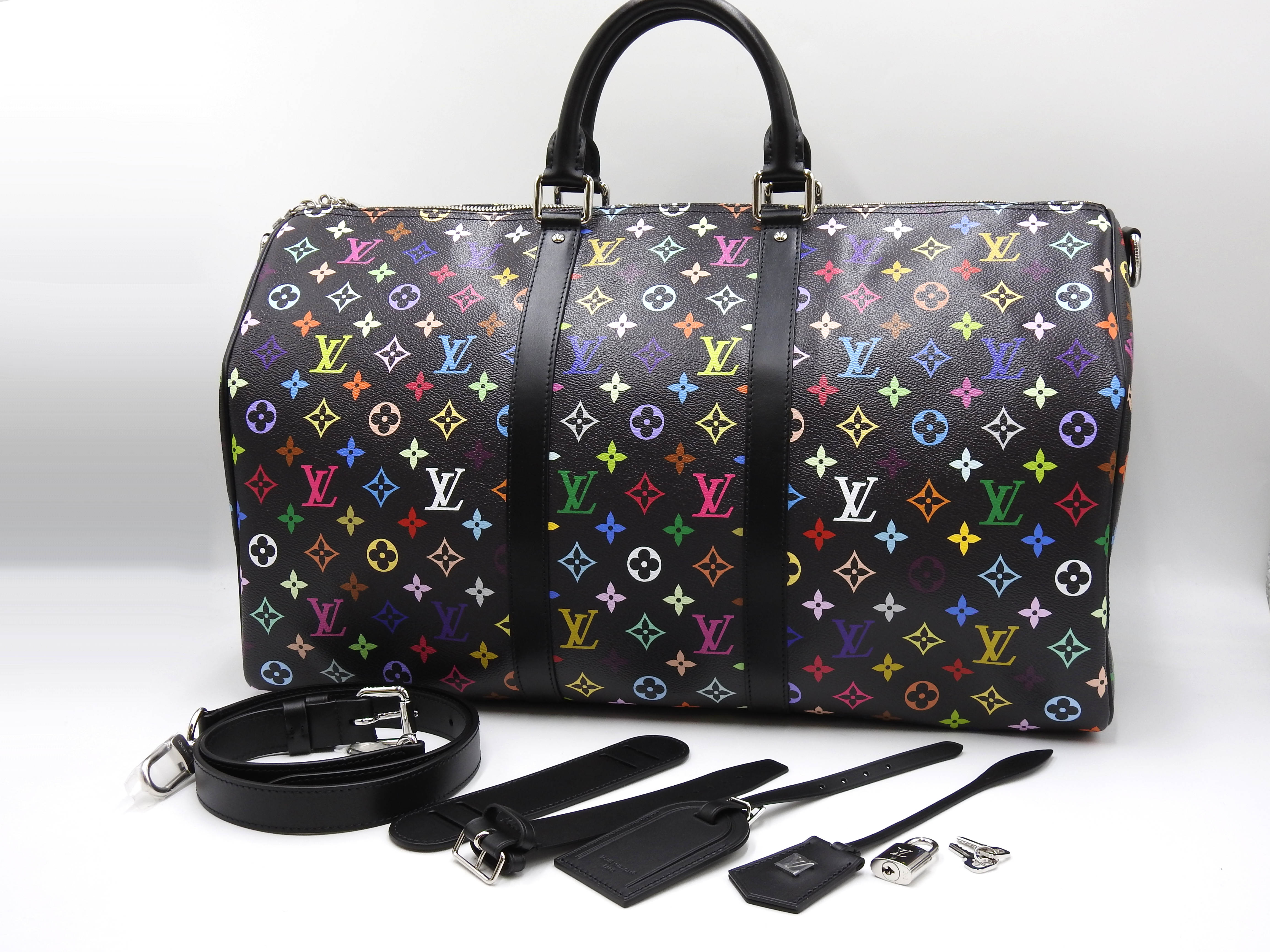 LOUIS VUITTON LV×TM Keepall Bandouliere 50 Boston Bag Multicolor