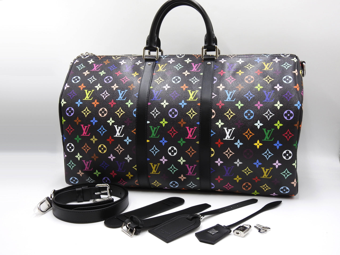 LOUIS VUITTON LV×TM Keepall Bandouliere 50 Boston Bag Multicolor M13745