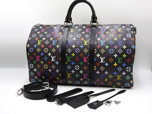 LOUIS VUITTON LV×TM Keepall Bandouliere 50 Boston Bag Multicolor M13745