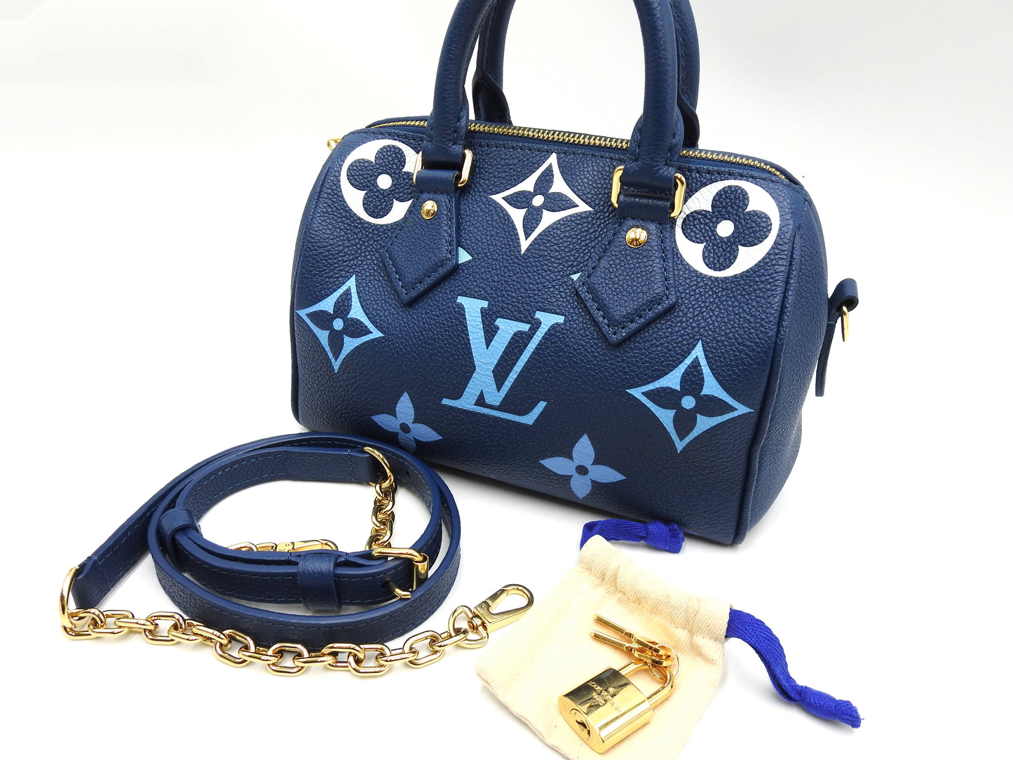 LOUIS VUITTON Speedy Bandouliere 20 2way Hand Bag Monogram Empreinte M46517