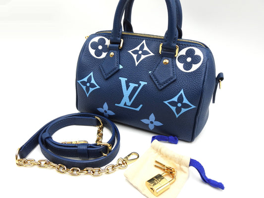 LOUIS VUITTON Speedy Bandouliere 20 2way Hand Bag Monogram Empreinte M46517