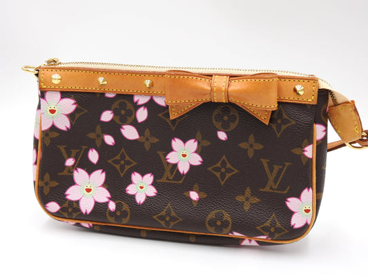 LOUIS VUITTON Monogram Cherry Blossom Pochette Accessories M92006