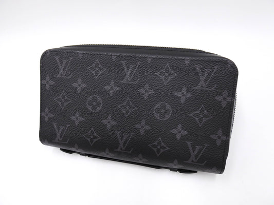 LOUIS VUITTON Monogram Eclipse Zippy XL Zip Around Wallet M61698