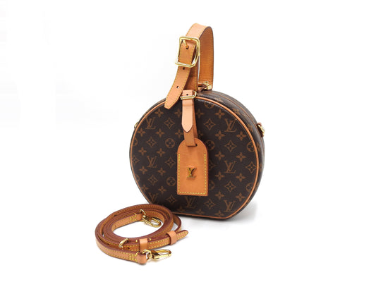 LOUIS VUITTON Petit Boite Chapeau Shoulder Hand Bag Monogram M43514