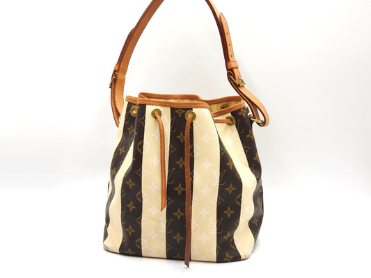 LOUIS VUITTON Petit Noe Monogram Rayure Shoulder Bag Hand Bag M40564
