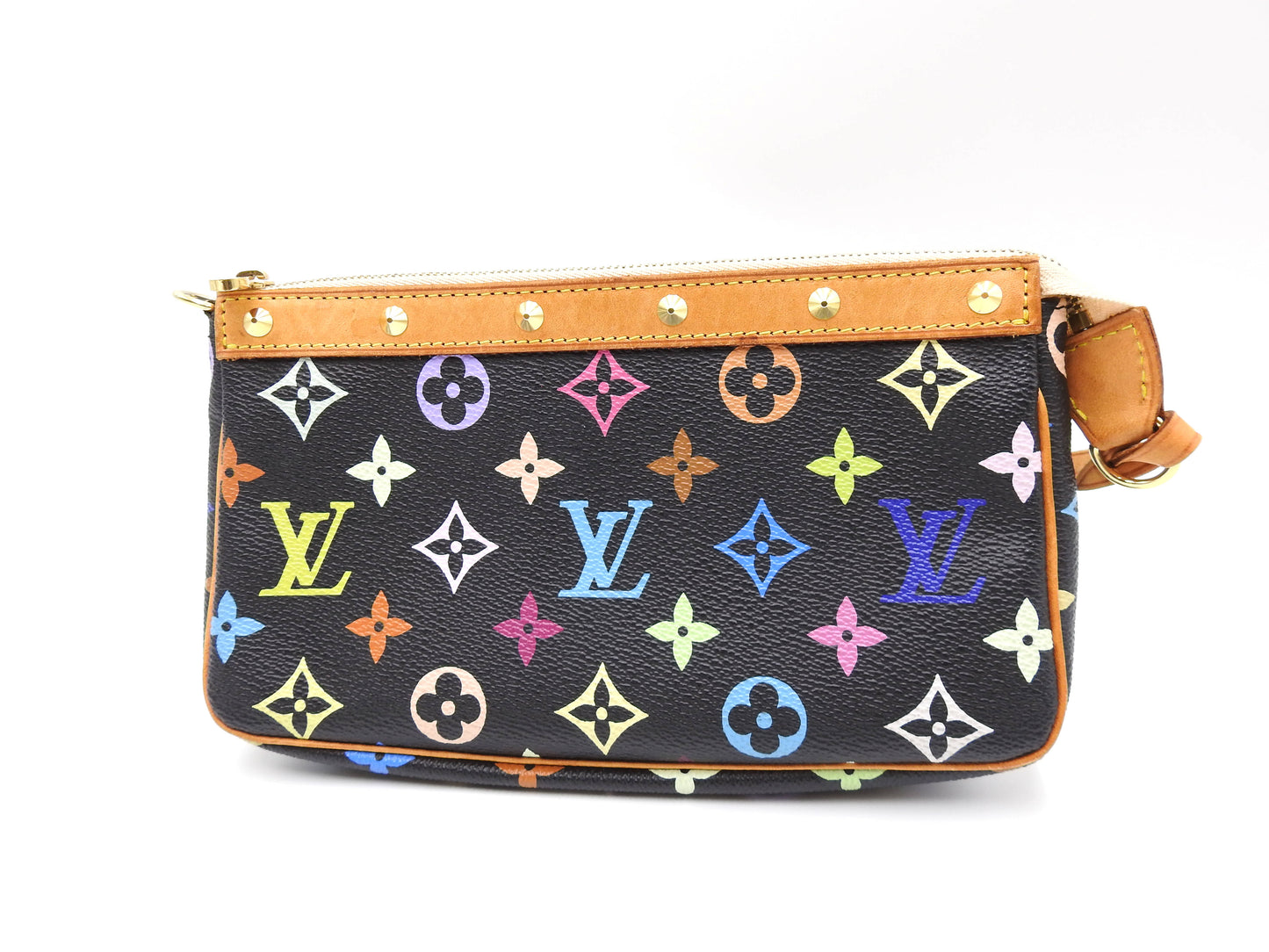 LOUIS VUITTON Pochette Accessories Pouch Monogram Multicolor Noir M92648