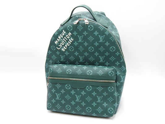 LOUIS VUITTON Monogram Heritage Discovery Backpack Bag PM Green M12780
