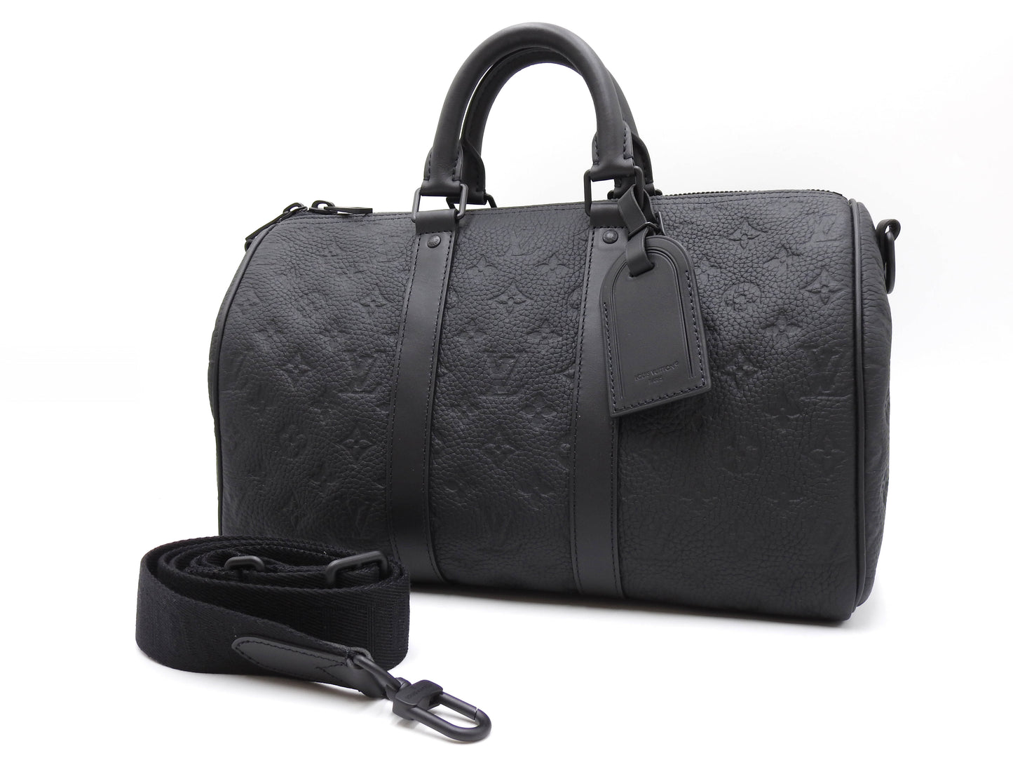 LOUIS VUITTON Keepall Bandouliere 35 Hand Bag Monogram Taurillon M22765