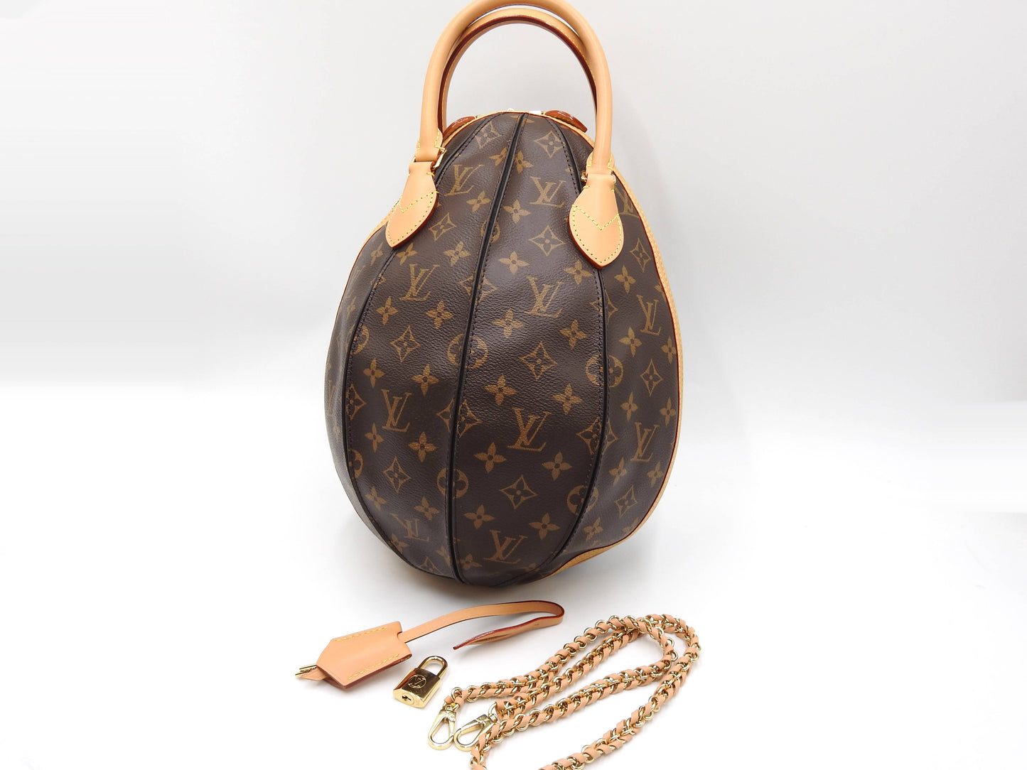 LOUIS VUITTON LV Suple Egg Bag 2way Shoulder Hand Bag Monogram Black M45269