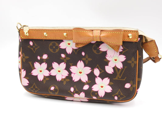 LOUIS VUITTON Monogram Cherry Blossom Pochette Accessories M92006
