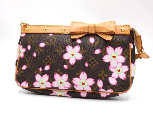 LOUIS VUITTON Monogram Cherry Blossom Pochette Accessories M92006