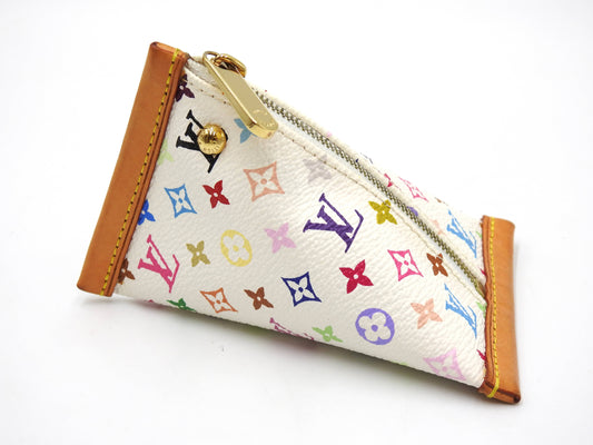 LOUIS VUITTON Monogram Multicolor Berlingo Coin Purse Case White M58029