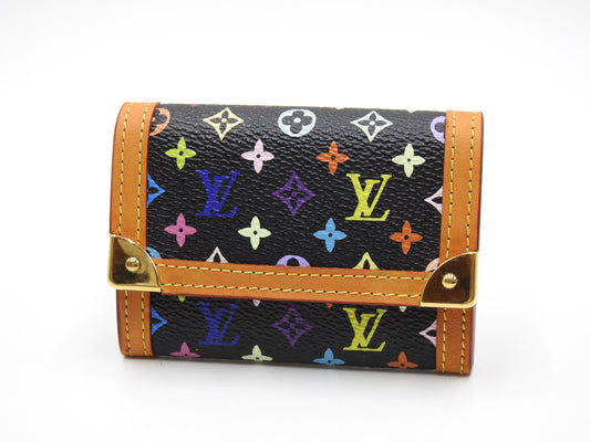 LOUIS VUITTON Monogram Multicolor Porte Monnaie Plat Coin Purse M92656