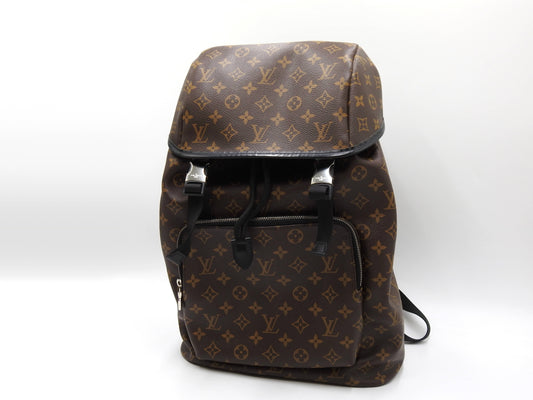 LOUIS VUITTON Monogram Macassar Zack Men's Backpack Bag M43422