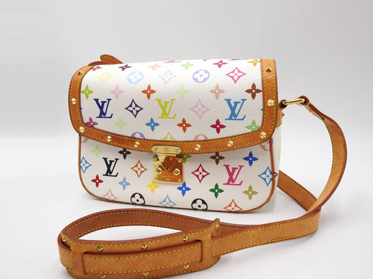 LOUIS VUITTON Sologne Shoulder Bag Monogram Multicolor Bron White M92661