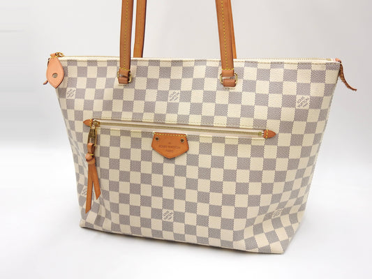 LOUIS VUITTON Iena MM Damier Azur Tote Bag Shoulder Bag Canvas N44040
