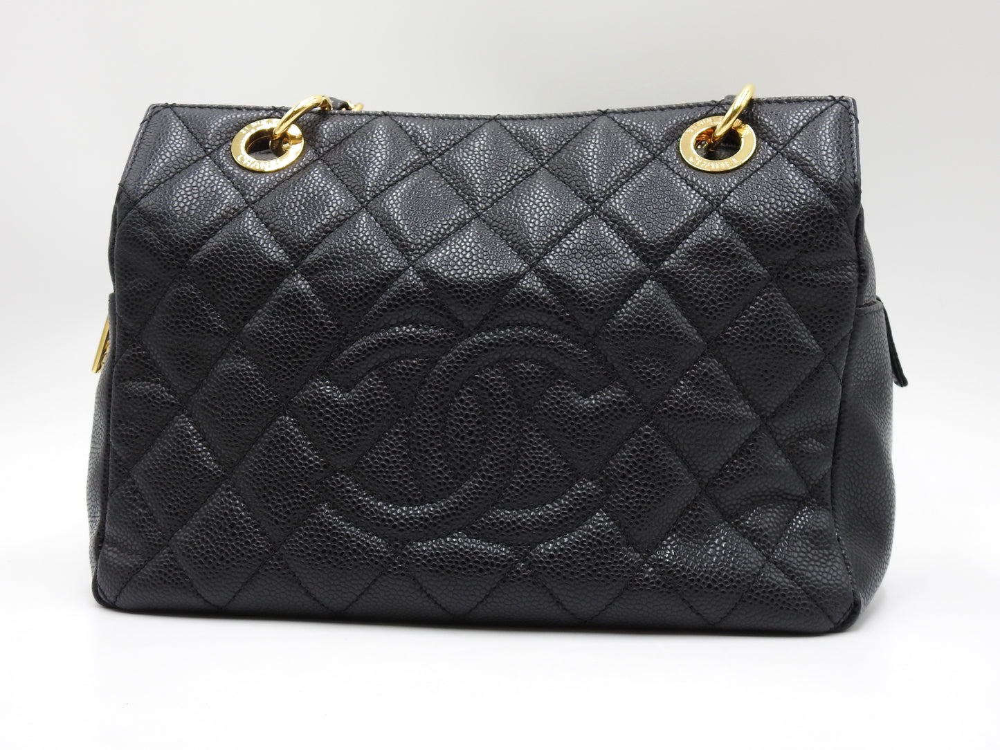 CHANEL CC Matelasse PTT Petit Timeless Tote Shoulder Bag Caviarskin A18004