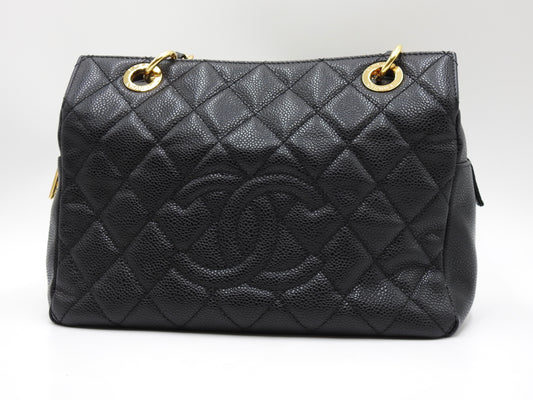 CHANEL CC Matelasse PTT Petit Timeless Tote Shoulder Bag Caviarskin A18004