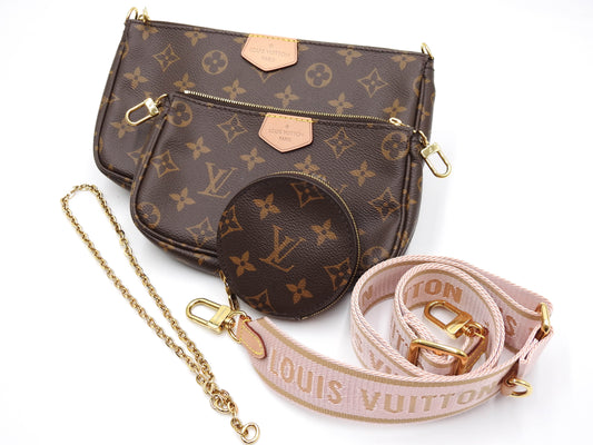 LOUIS VUITTON Monogram Multi Pochette Accessories Shoulder Bag Rose M44840