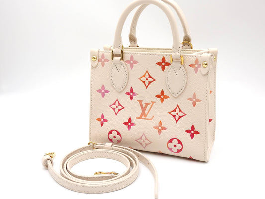 LOUIS VUITTON Monogram Empreinte OnTheGo BB 2way Shoulder Hand Bag M47115