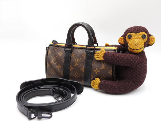 LOUIS VUITTON Monogram Friend Keepall XS Monkey Shoulder Hand Bag M80118