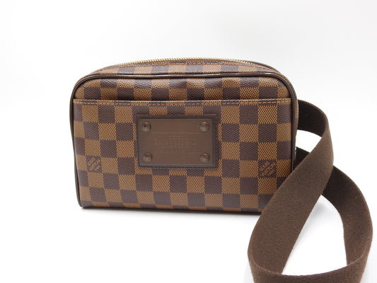 LOUIS VUITTON Bumbag Brooklyn Waist Body Belt Bag Damier Ebene N41101