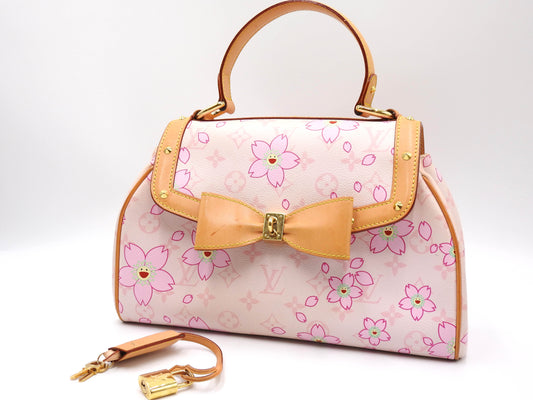 LOUIS VUITTON Sac Retro PM Hand Bag Monogram Cherry Blossom Pink M92013