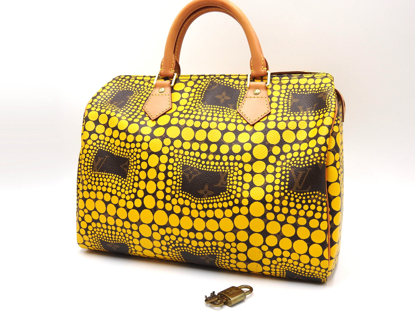 LOUIS VUITTON Yayoi Kusama Monogram Pumpkin Dots Speedy 30 Hand Bag M40692