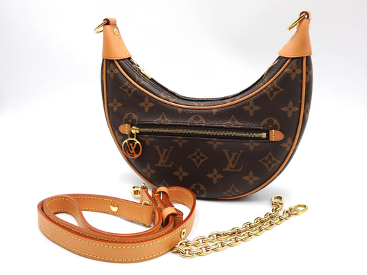 LOUIS VUITTON Monogram Loop 2way Chain Shoulder Hand Bag M81098