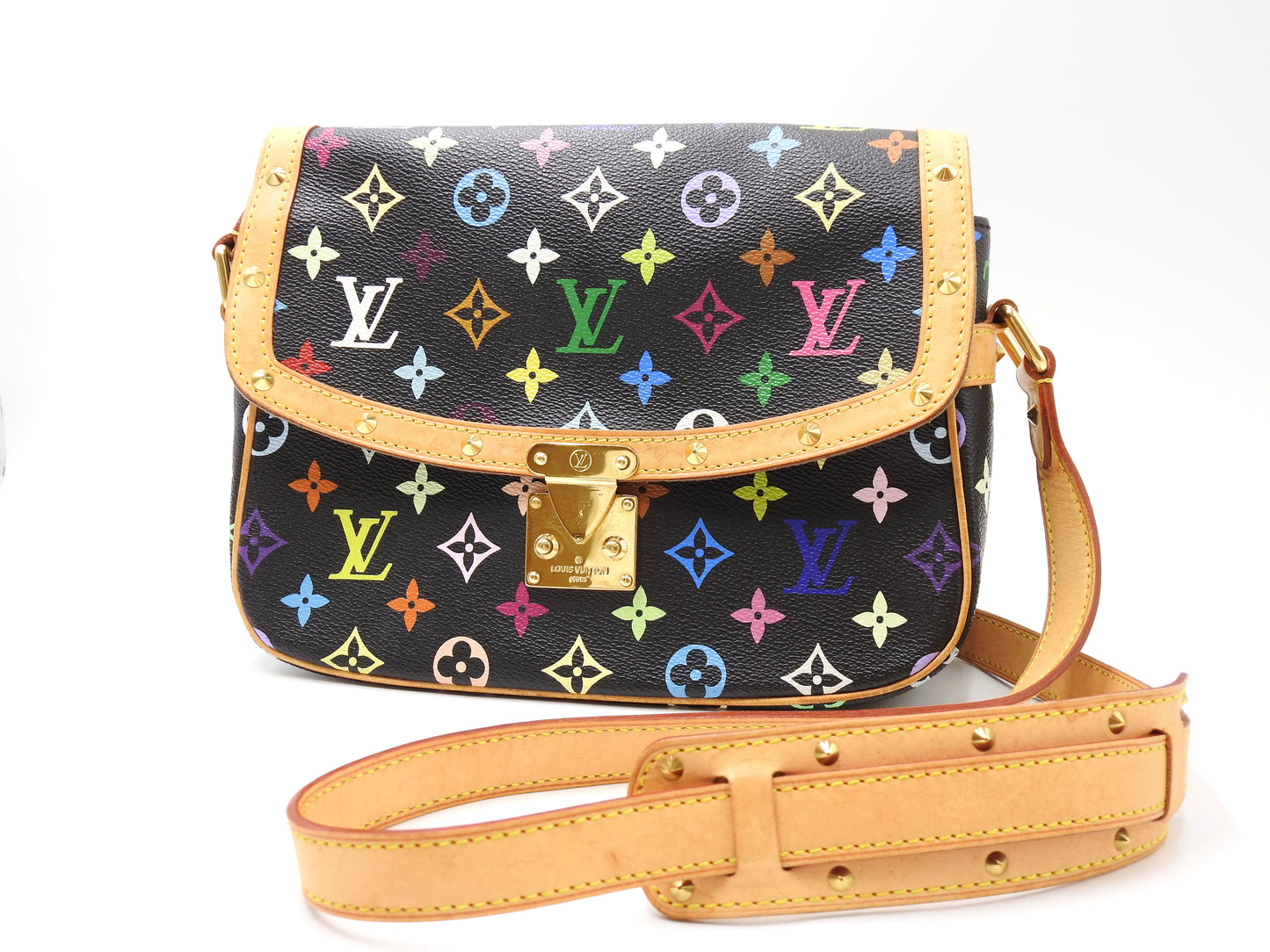 LOUIS VUITTON Sologne Shoulder Bag Monogram Multicolor Black M92639