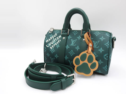 LOUIS VUITTON Monogram Heritage Keepall Bandouliere 25 2way Hand Bag M12684