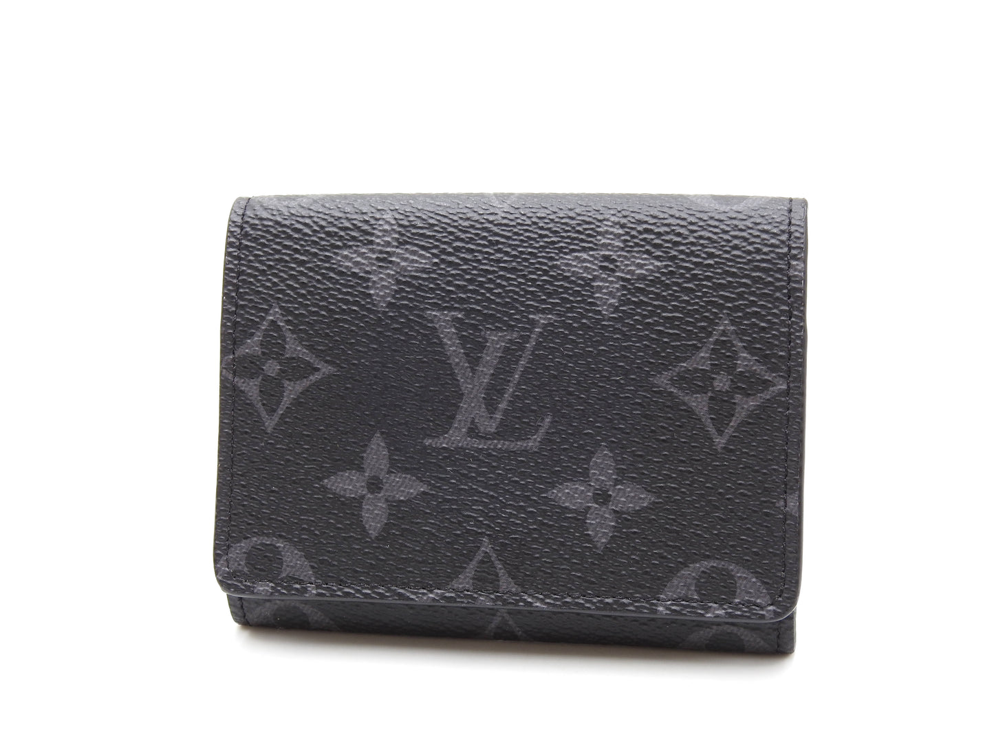 LOUIS VUITTON Monogram Eclipse Envelope Carte De Visite Card Holder M12874