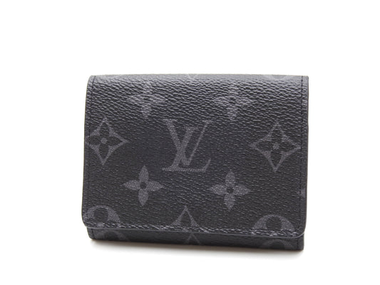 LOUIS VUITTON Monogram Eclipse Envelope Carte De Visite Card Holder M12874