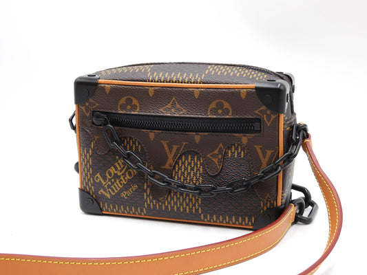 LOUIS VUITTON Damier Giant Mini Soft Trunk Hand Shoulder Bag NIGO N60394