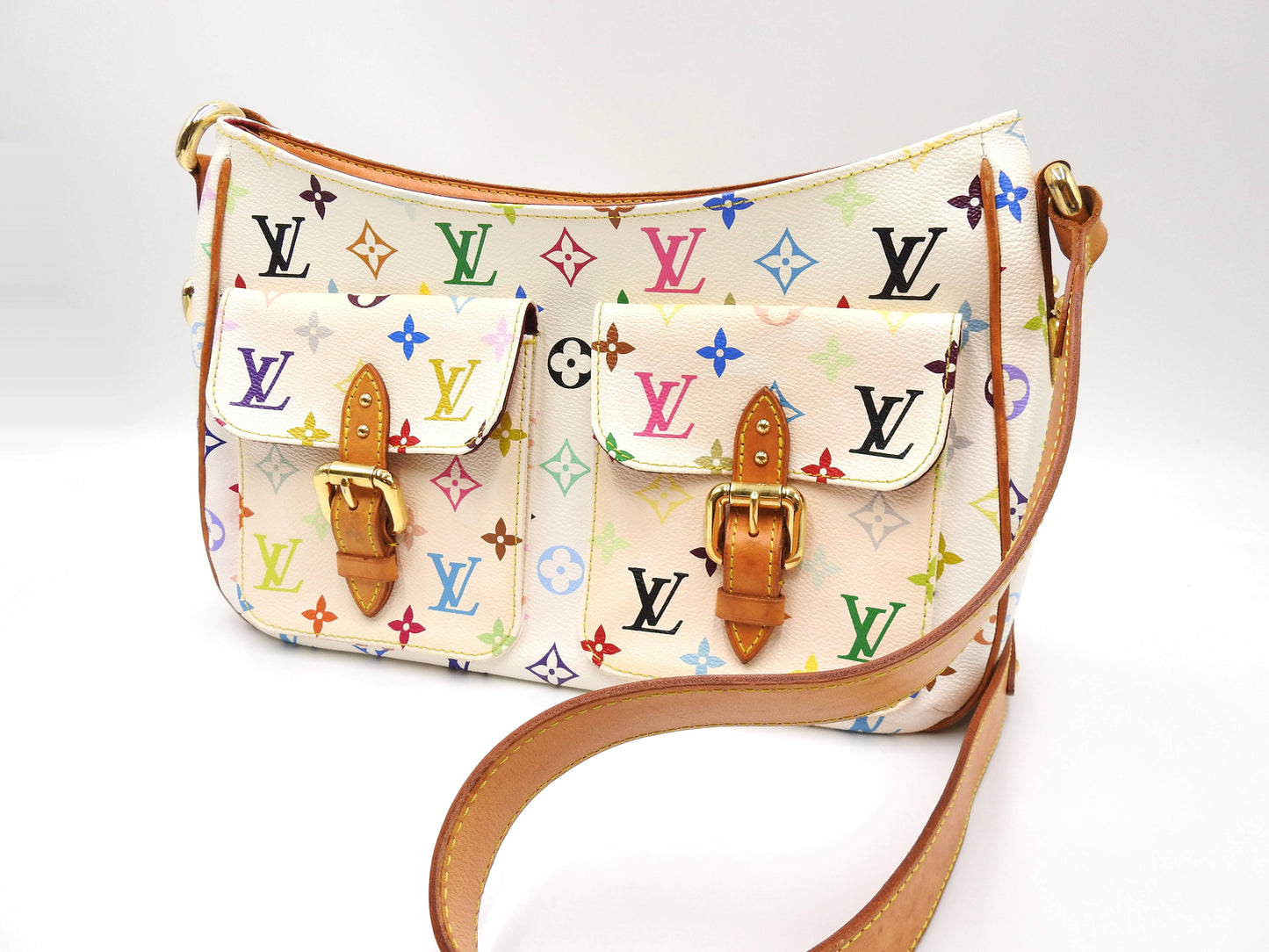 LOUIS VUITTON Lodge GM Shoulder Bag Monogram Multicolor Bron M40051