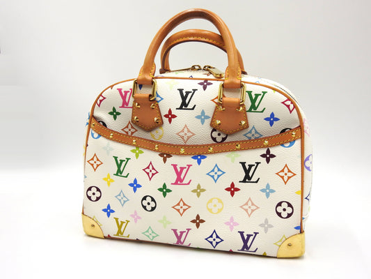 LOUIS VUITTON Trouville Hand Bag Multicolor Bron White M92663