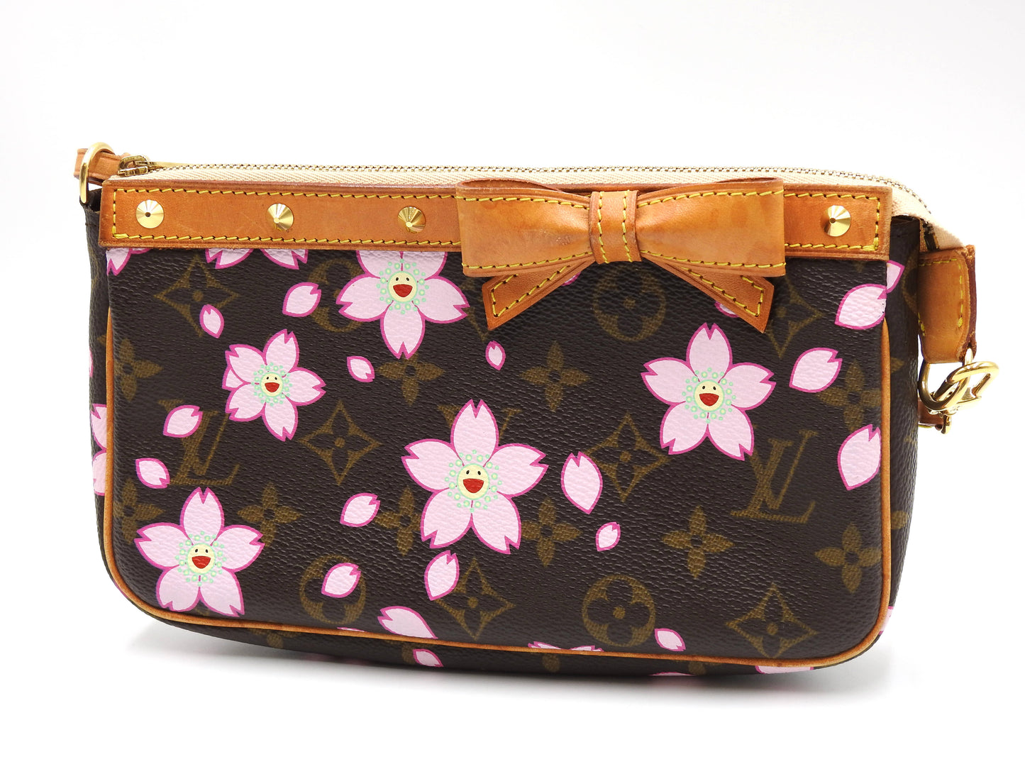 LOUIS VUITTON Monogram Cherry Blossom Pochette Accessories M92006