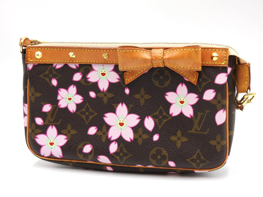 LOUIS VUITTON Monogram Cherry Blossom Pochette Accessories M92006