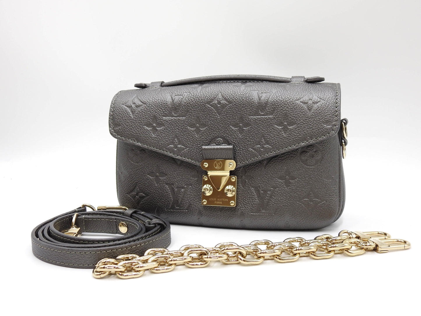 LOUIS VUITTON Monogram Empreinte Pochette Metis EW Shoulder Bag M11998