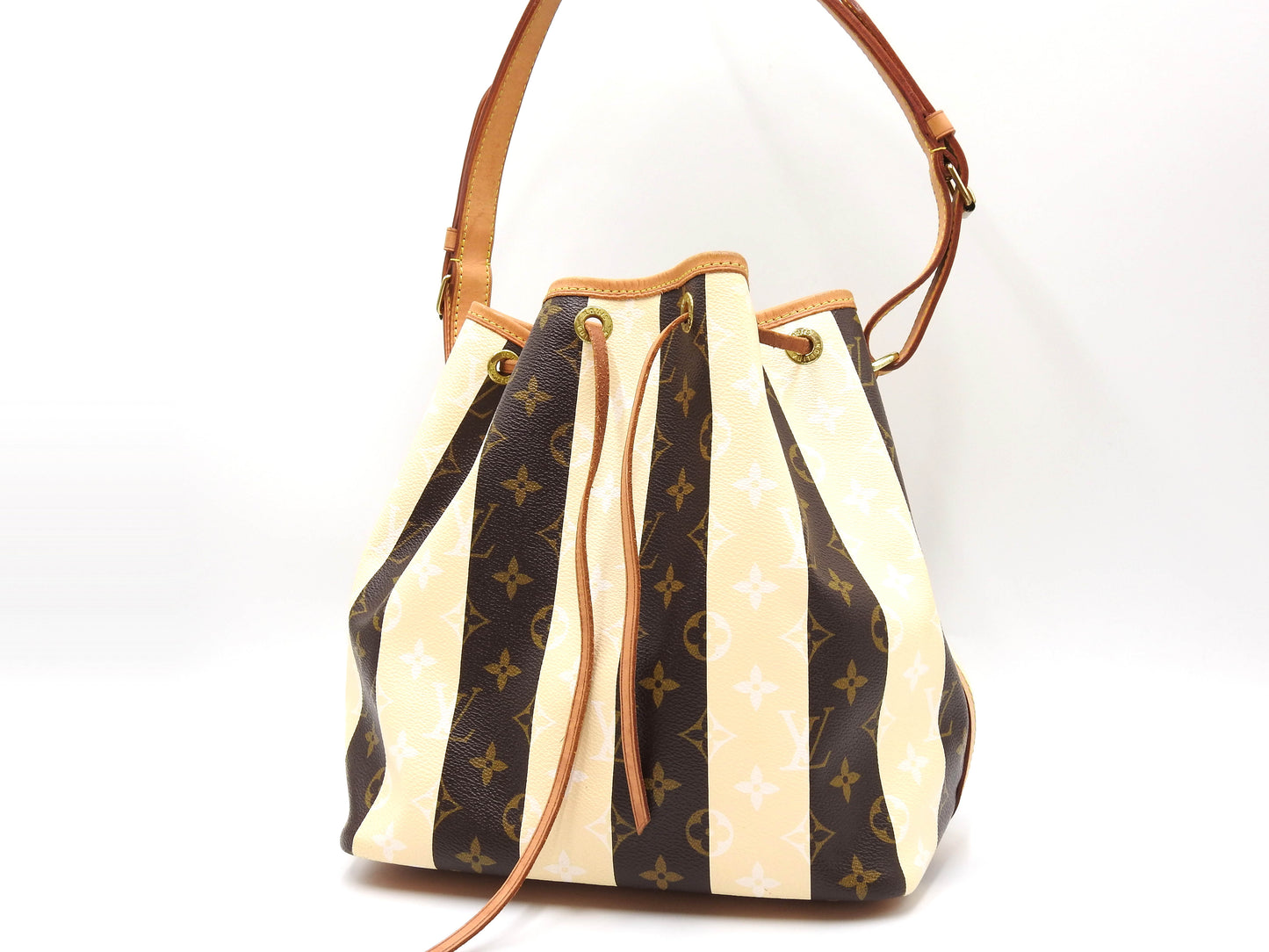 LOUIS VUITTON Petit Noe Monogram Rayure Shoulder Bag Hand Bag M40564