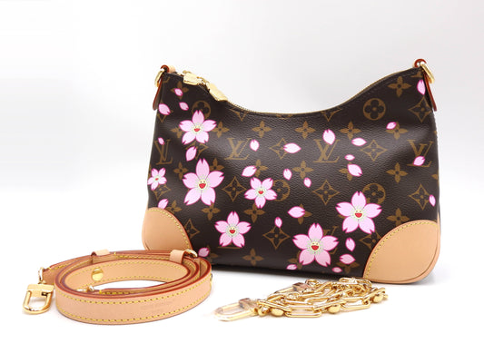 LOUIS VUITTON LVxTM Monogram Cherry Blossom Boulogne PM Shoulder Bag M13265