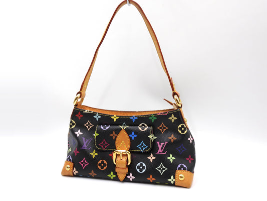 LOUIS VUITTON Eliza Hand Shoulder Bag Monogram Multicolor Black M40099