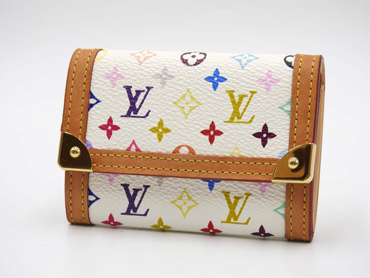 LOUIS VUITTON Monogram Multicolor Porte Monnaie Plat Coin Purse M92657
