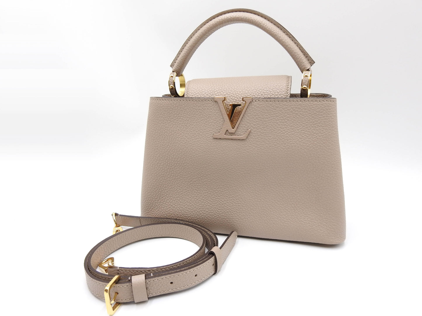 LOUIS VUITTON Capucines BB 2way Hand Shoulder Bag Taurillon Galet M94634
